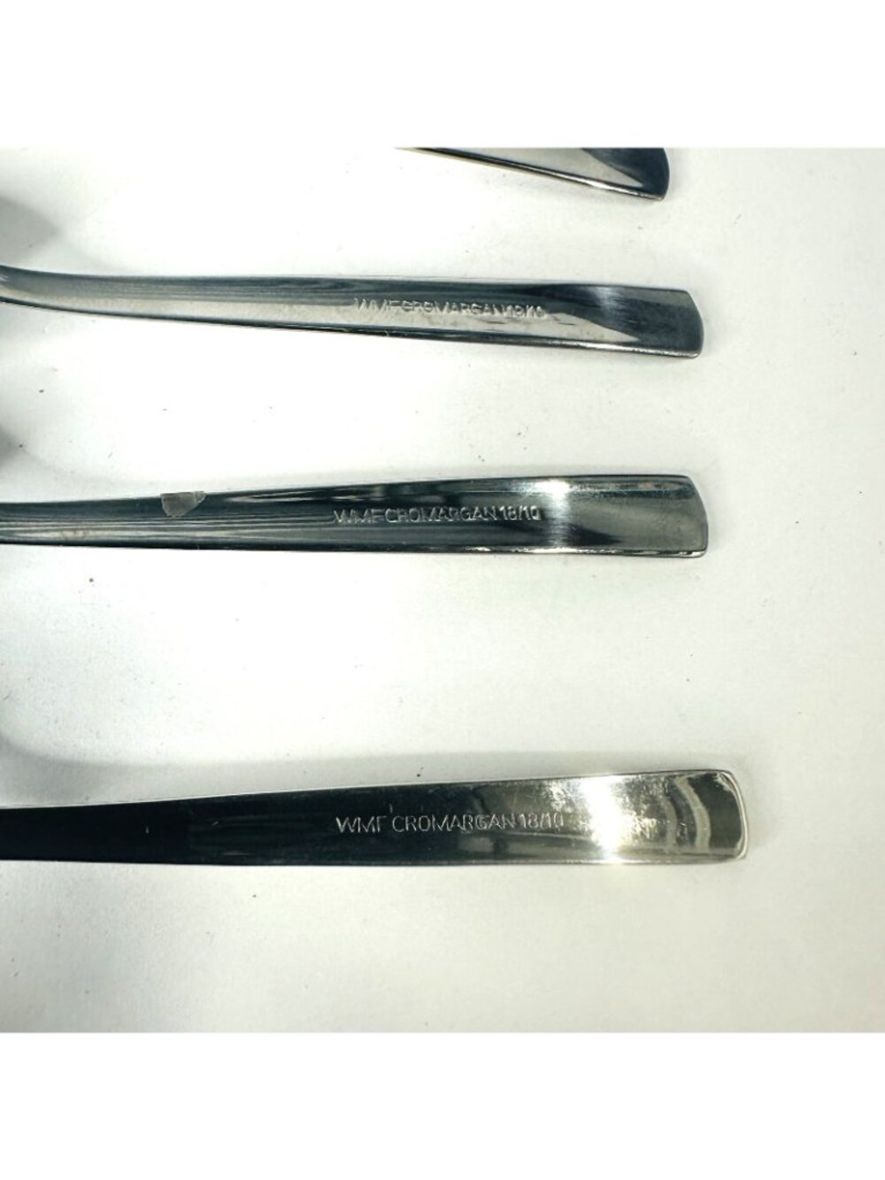 WMF Line Cromargan Set of 8 Demitasse Spoons Stainless Flatware Germany 4.5” VTG - Picture 10 of 14